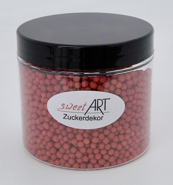 Zuckerperlen Medium Glimmer Rot 40 g bei sweetART-01